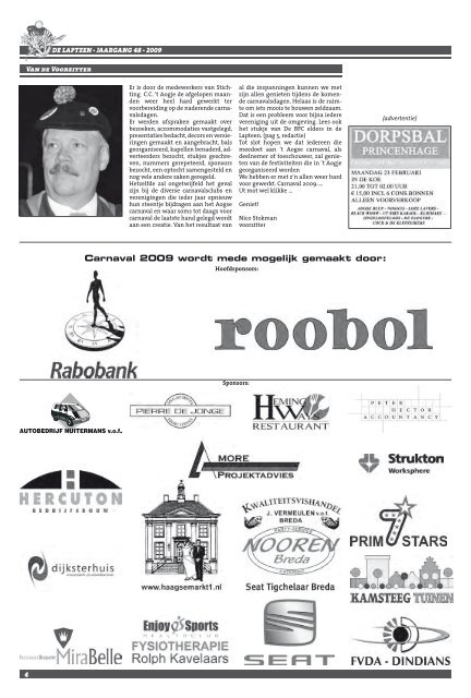 Lees de Lapteen van 2009 - Princenhage.net