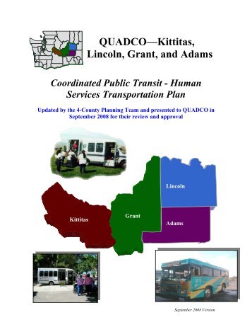 QUADCO—Kittitas, Lincoln, Grant, and Adams - Lincoln County ...