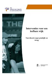 Interventies voor een leefbare wijk: van theorie naar - Instituut ISW