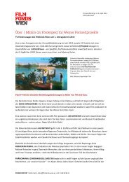 Download der Presseinformation - Filmfonds Wien