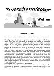 OKTOBER 2011 - Parochie St. Martinus