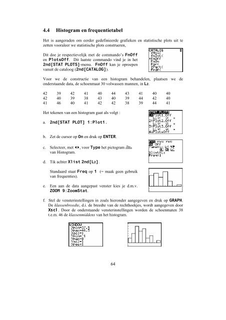 Hoofdstuk 4 Beschrijvende statistiek ∑