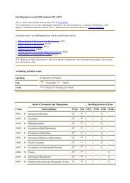 Instellingstarieven niet EER studenten 2011-2012 Wil je weten welk ...