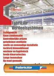 FabricAir Verdeelsystemen - Ventilatie en luchtkanalen