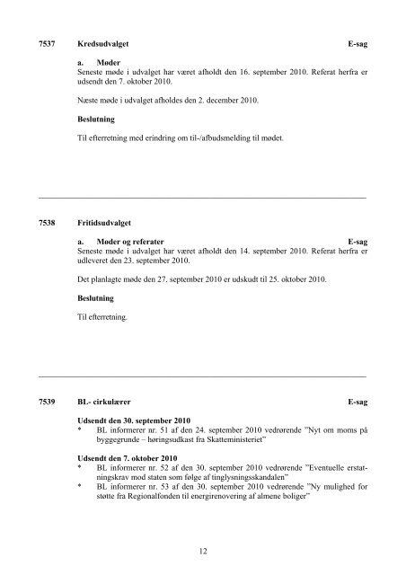 Referat fra mødet den 28. oktober 2010 - Arbejdernes Boligselskab i ...