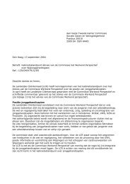 LCR - brief aan TK reactie op advies Wajong van Commissie ...