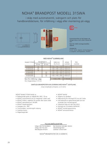 Produktkatalog NOHA Brandposter - Norrlandsbrand