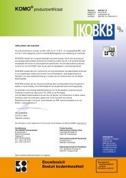 KOMO-productcertificaat - Calduran Kalkzandsteen BV