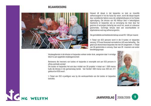 Jaarverslag 2008/2009 - NG Welsyn Noordwes