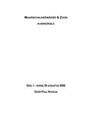 MAARSCHALKERWEERD & ZOON IN ... - Paul Houdijk