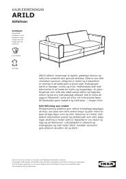ARILD kaupleiðbeiningar (pdf skjal) - Ikea
