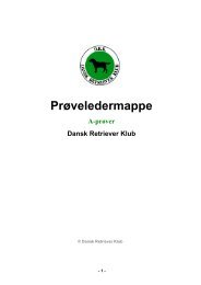 Prøveledermappe for A-prøver - Dansk Retriever Klub