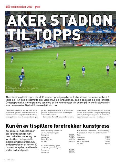 Årets spiller 2009 - Om NISO