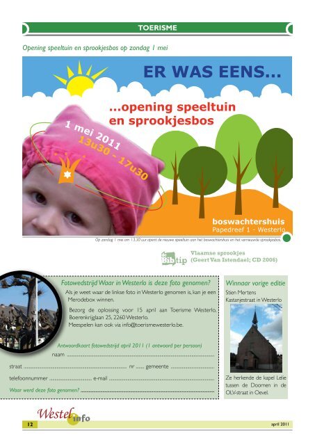 april 2011 - Gemeente Westerlo