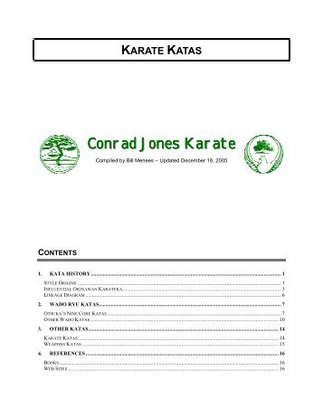 Karate Katas - Conrad Jones Karate