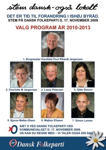 VALG PROGRAM ÅR 2010-2013 - Dansk Folkeparti