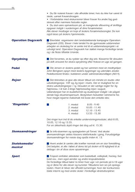 Se årsskriftet 2004 - Espergærde Gymnasium og HF