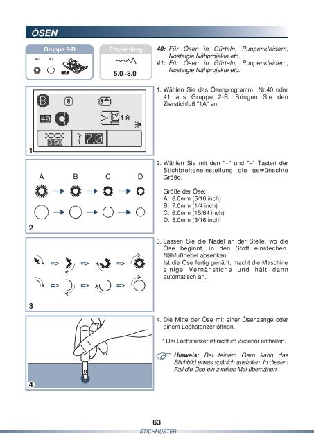 Bedienungsanleitung - Pfaff