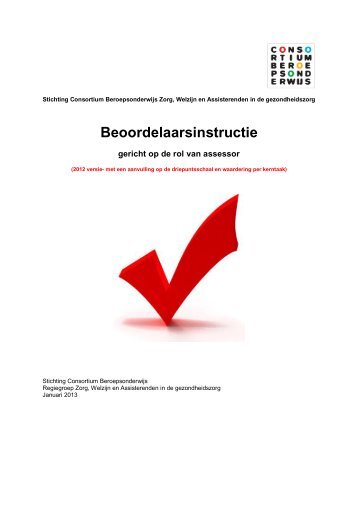 Instructie voor Assessor - Consortium beroepsonderwijs