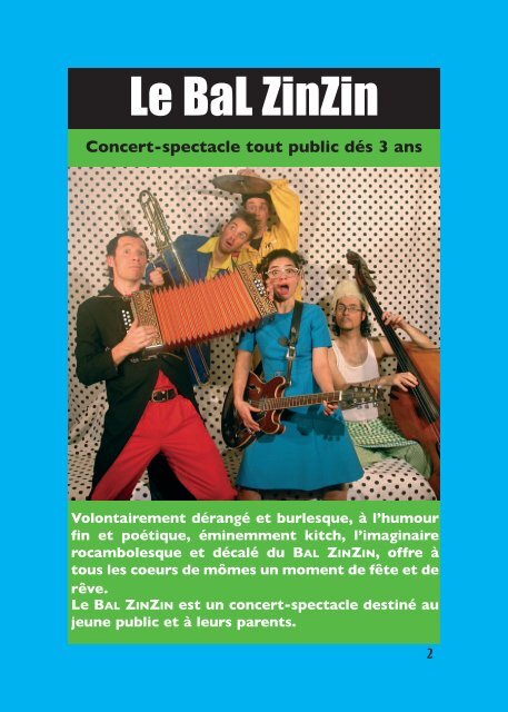 Brochure : Le Bal ZinZin - Les Zinzins