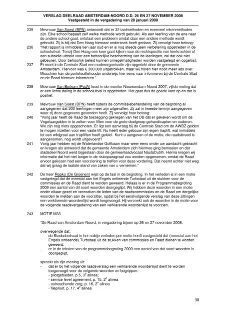 Vastgesteld verslag 26 en 27 november 2008 - Stadsdeel ...