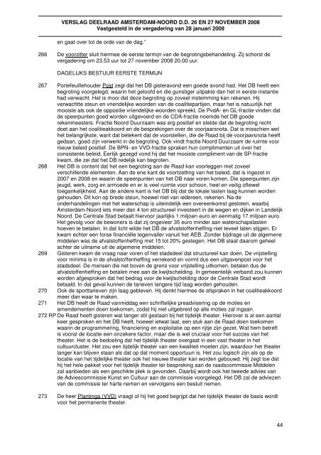 Vastgesteld verslag 26 en 27 november 2008 - Stadsdeel ...