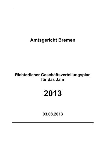 2013 RiGVP.pdf - Amtsgericht Bremen