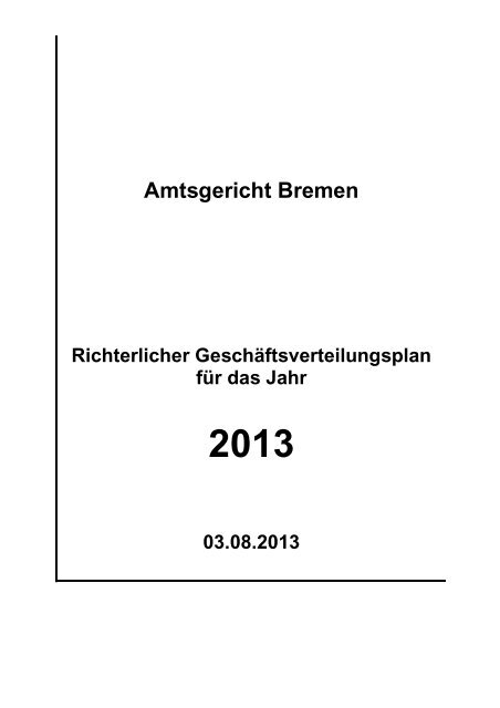 2013 RiGVP.pdf - Amtsgericht Bremen