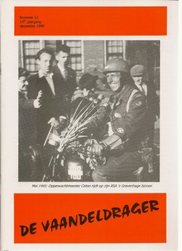 Mei 1945: Opperwachtmeester Ceton rijdt op zijn BSA 's ...