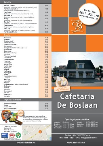 0591 - 622 176 - Cafetaria De Boslaan