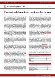 CFO Internationale konsulenter dominerer hos de store