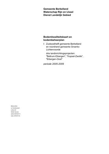 Bodemkwaliteitskaart en bodembeheerplan2005.pdf - Aarhusportaal