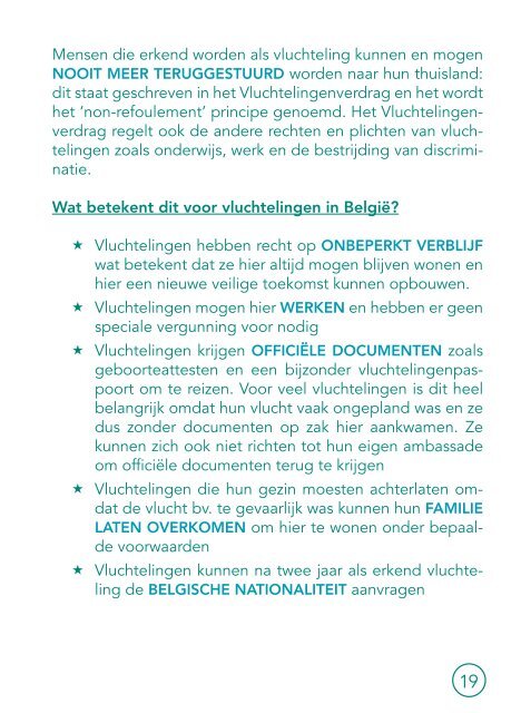 Brochure 'Wat is een vluchteling?' - Vluchtelingenwerk Vlaanderen