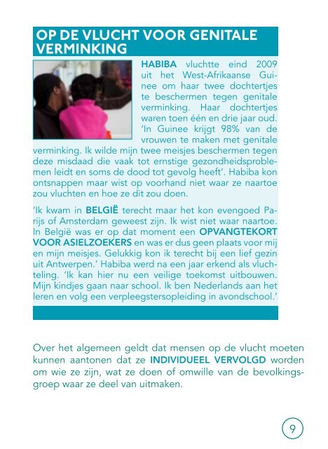Brochure 'Wat is een vluchteling?' - Vluchtelingenwerk Vlaanderen