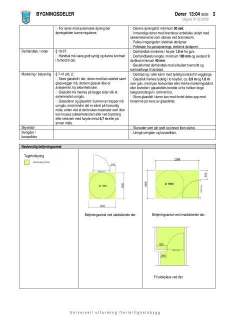 Universell utforming - flerleilighetsbygg - Trondheim kommune