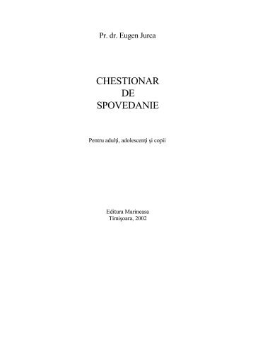 Taina Spovedaniei – Chestionar