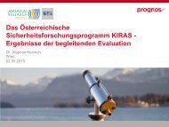 Ergebnisse der begleitenden Evaluation - KIRAS Sicherheitsforschung