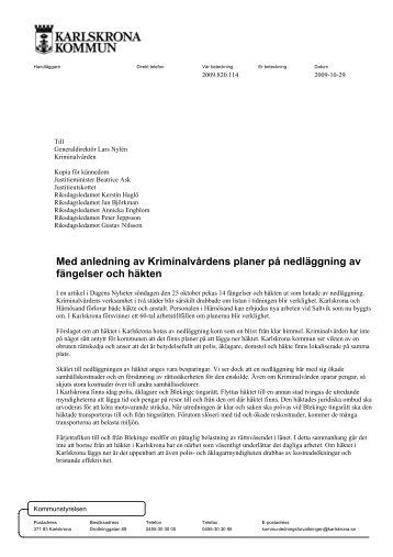 Läs brevet till Kriminalvården, pdf 24 Kb Läs brevet till ...