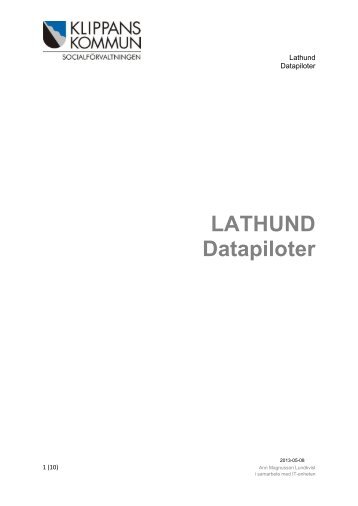 LATHUND Datapiloter - Klippan