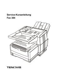 Servicekurzanleitung Fax 384