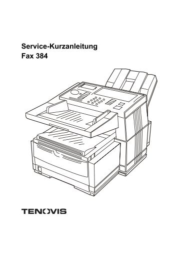 Servicekurzanleitung Fax 384