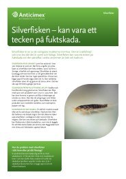 Silverfisken – kan vara ett tecken på fuktskada. - Anticimex