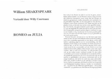 William SHAKESPEARE ROMEO en JULIA