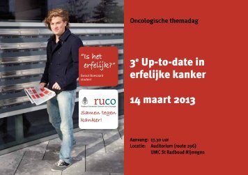 3e Up-to-date in erfelijke kanker 14 maart 2013