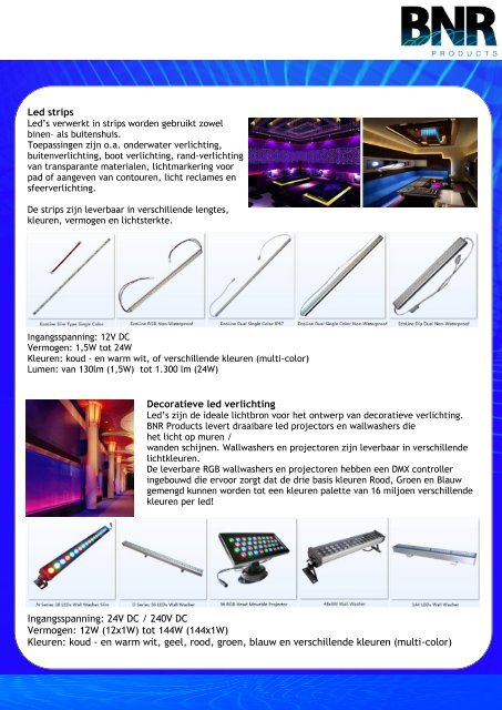 Led catalogus - BNR Products