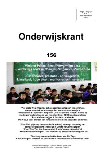 Onderwijskrant 156 - Beter Onderwijs Nederland