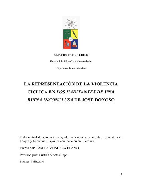 la representación de la violencia cíclica en los habitantes de una ...