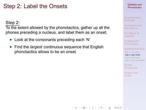 Syllables and Phonotactics