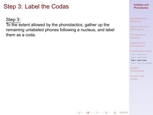 Syllables and Phonotactics