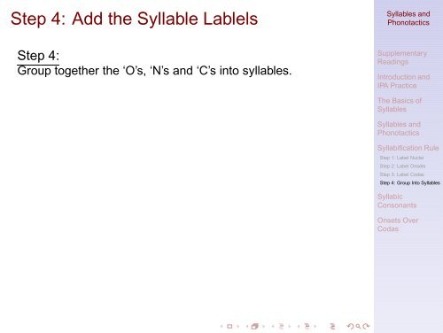 Syllables and Phonotactics